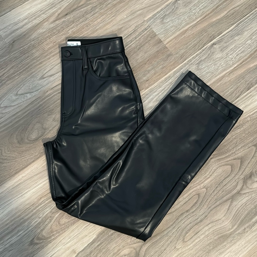 Abercrombie curve love leather pants